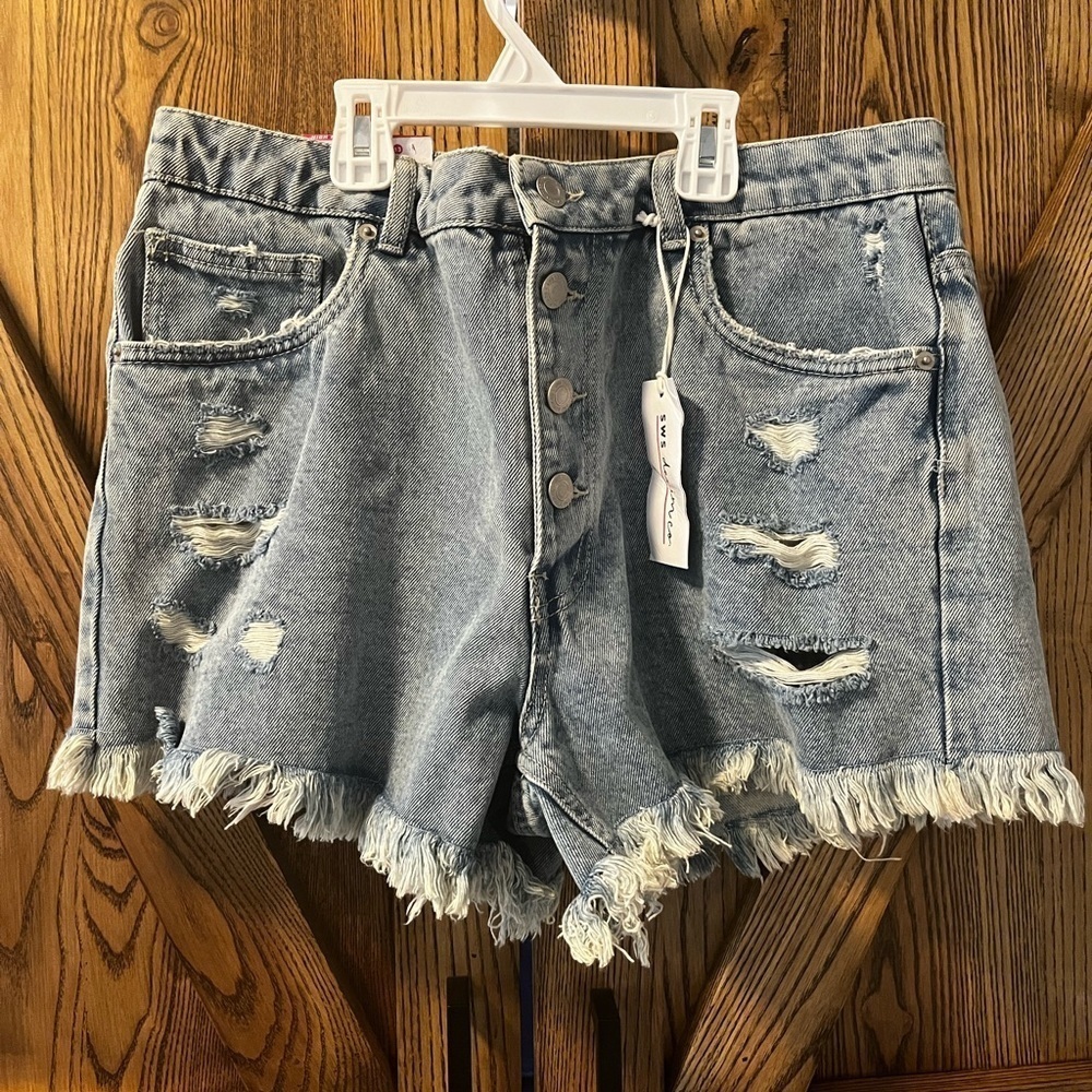 SWS distressed shorts high rise 13